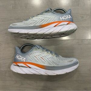 Hoka One Womens Clifton Blue Running Sneakers Shoe Athleisure 1119394 BFPA 9B